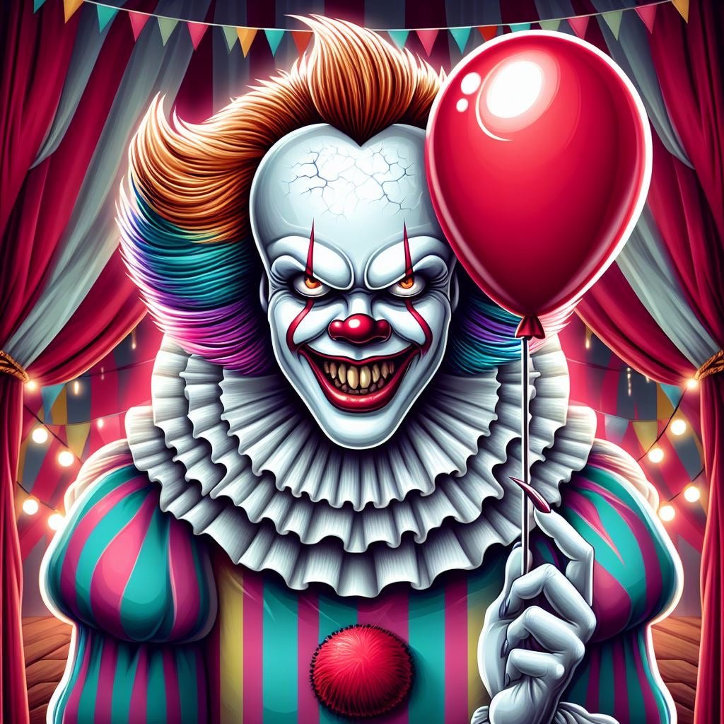 Clowns Plaid Panther DTF Transfers