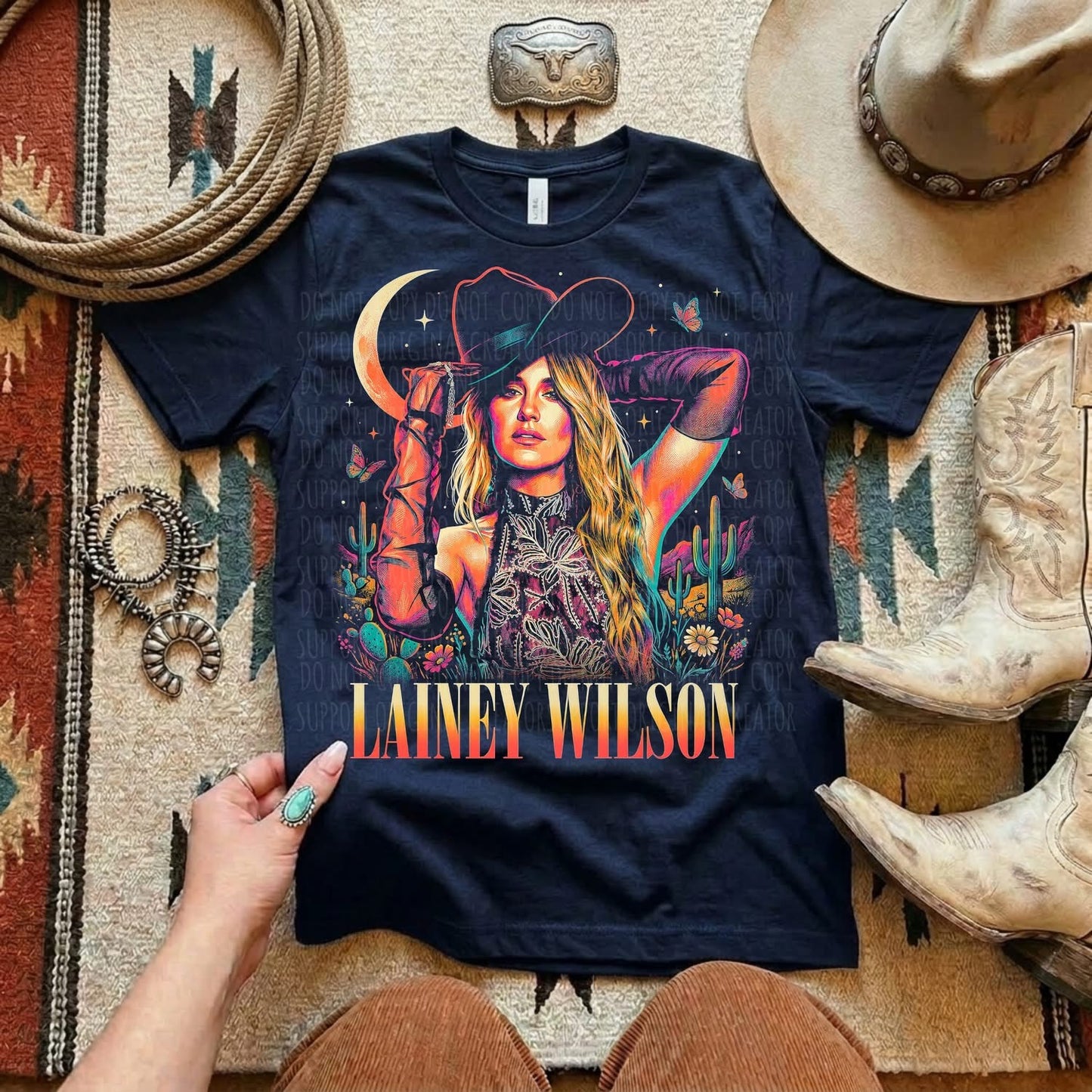 LW Moon Black Tee