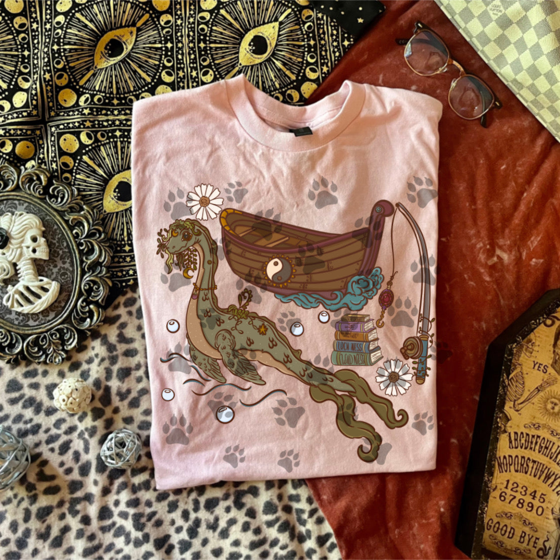 Loch Ness Monster Boho Fishing