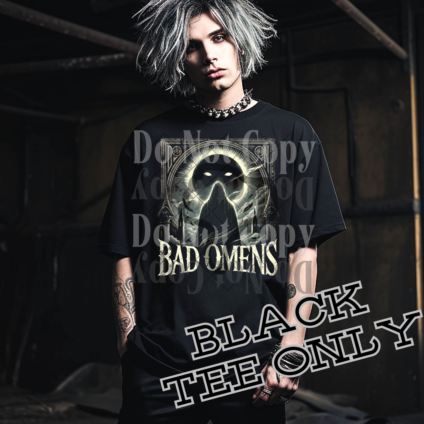 OMENS BLACK TEE ONLY