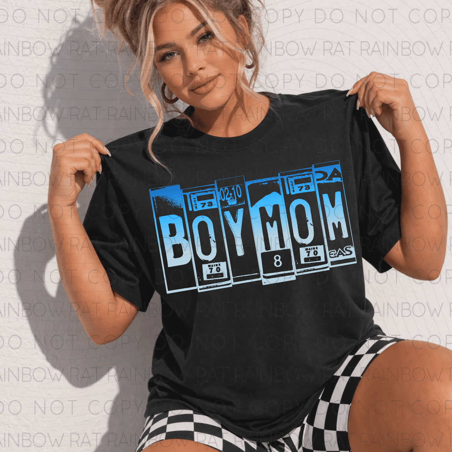 Boy Mom License Plate