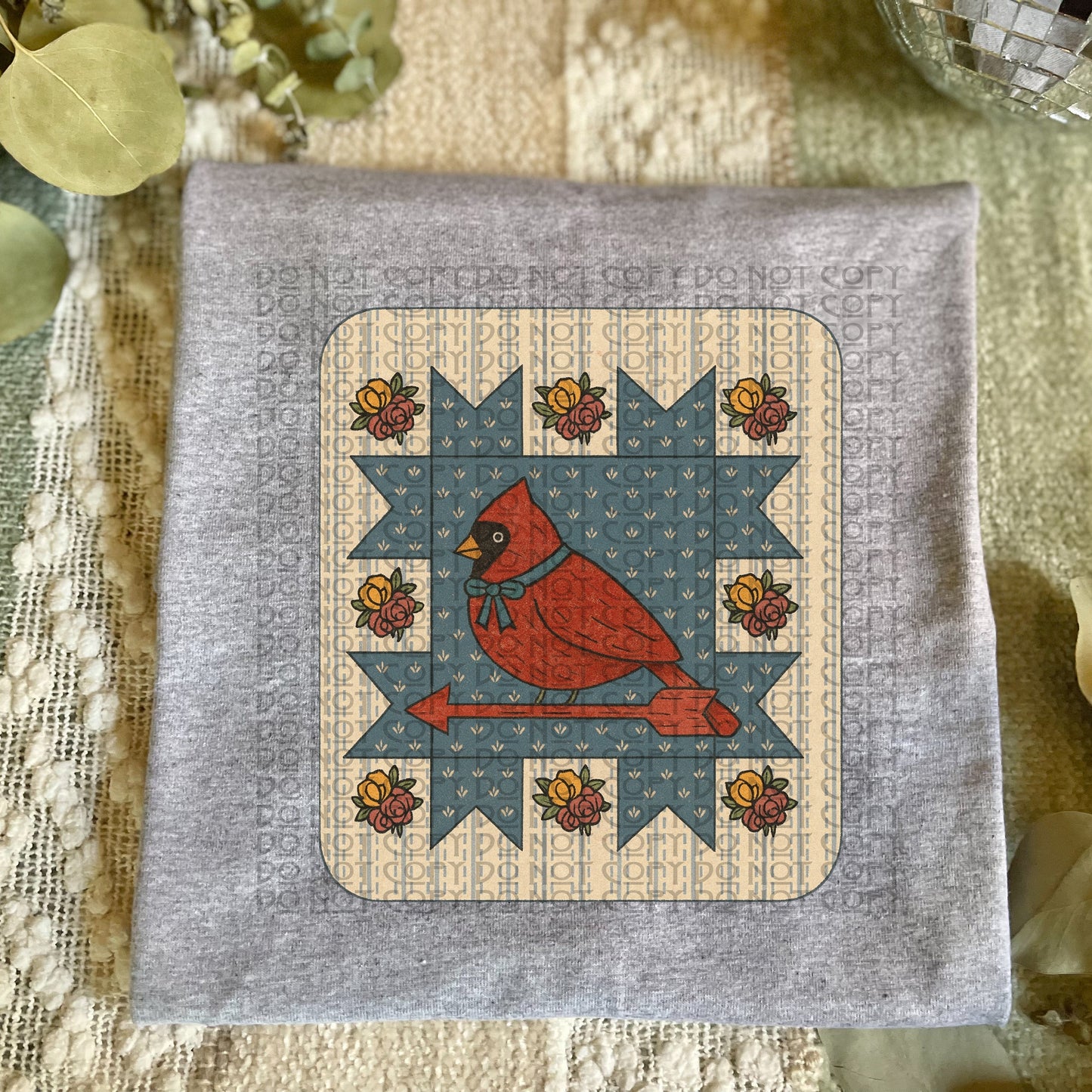 Patchwork Cardinal Star