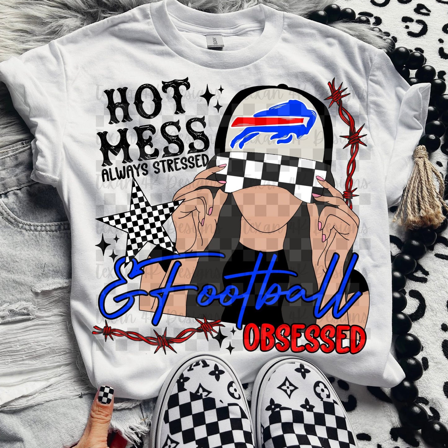 Hot Mess Football Obsessed Bills
