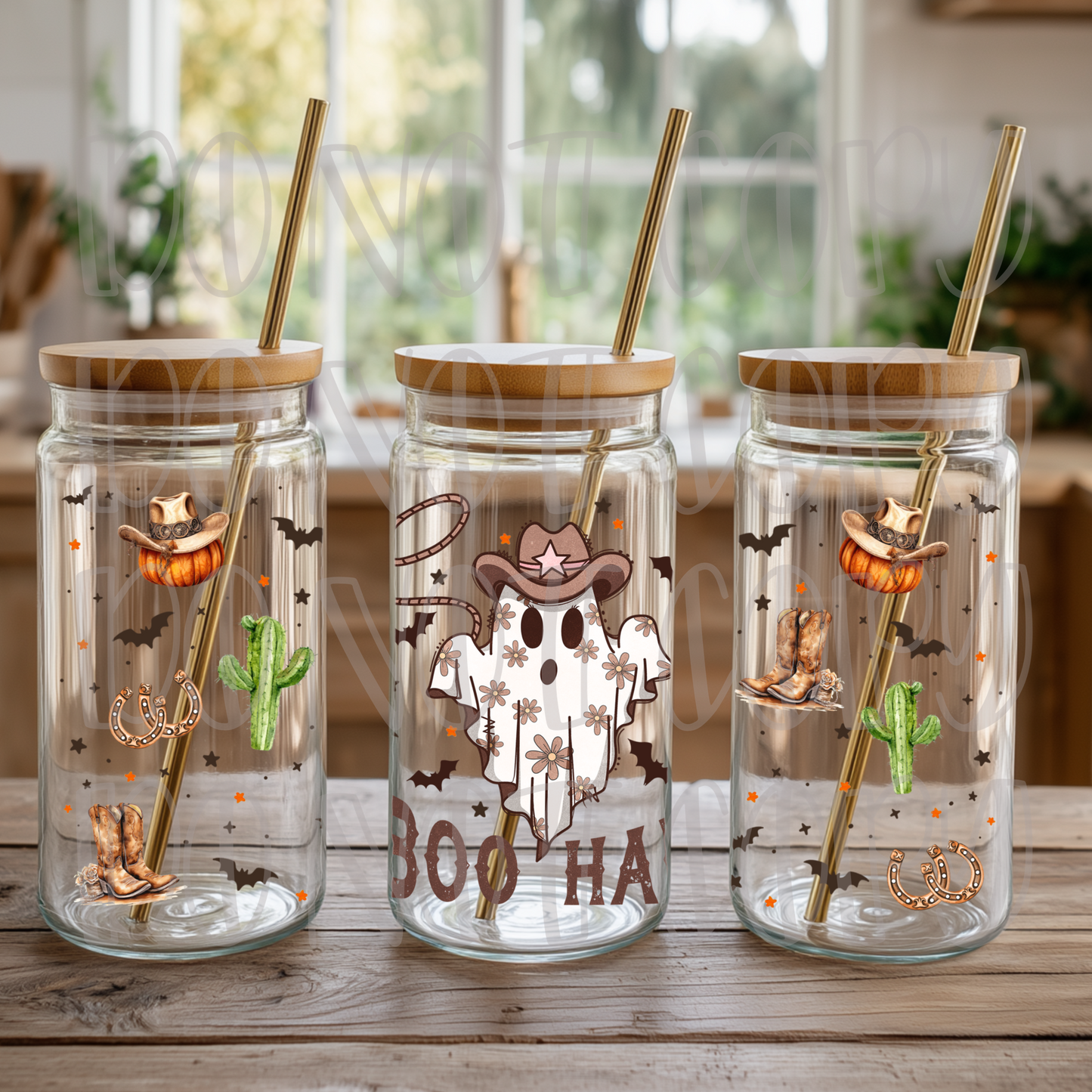 Western Boo Ha Halloween Ghost