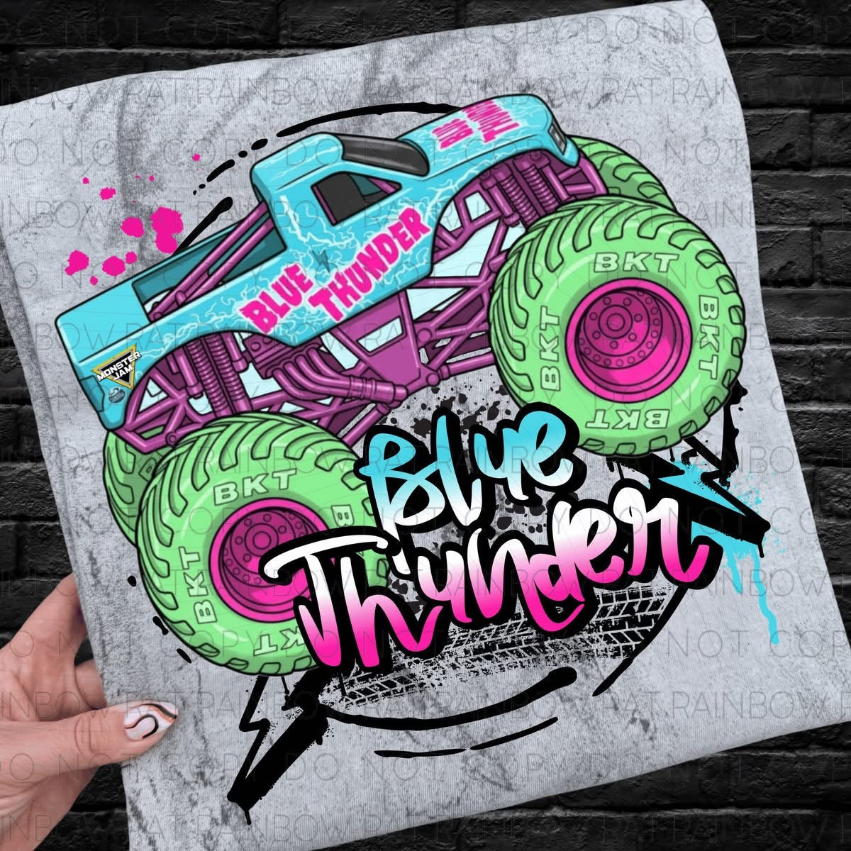Blue Thunder Pastel