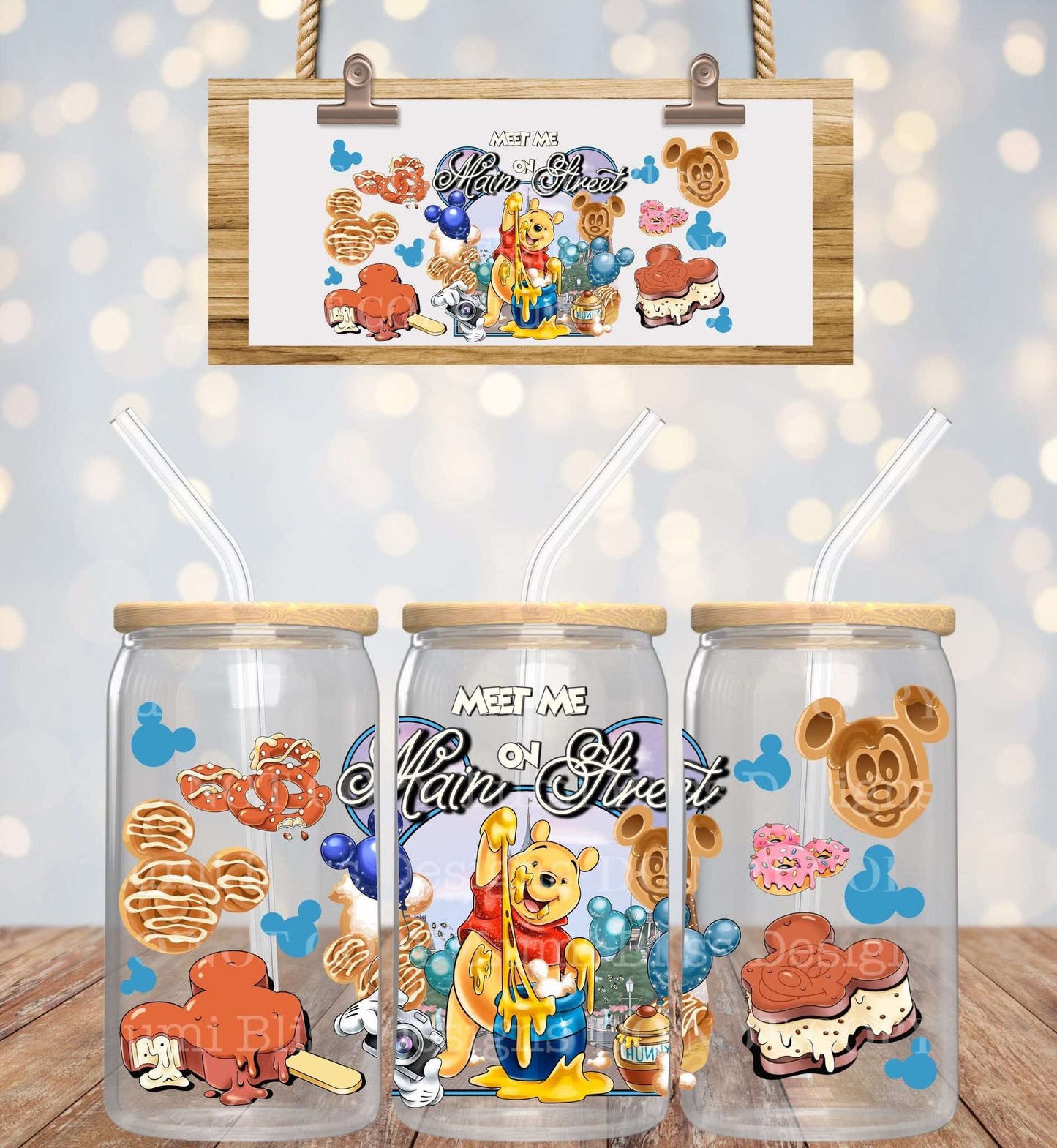 Main Street Pooh UV DTF