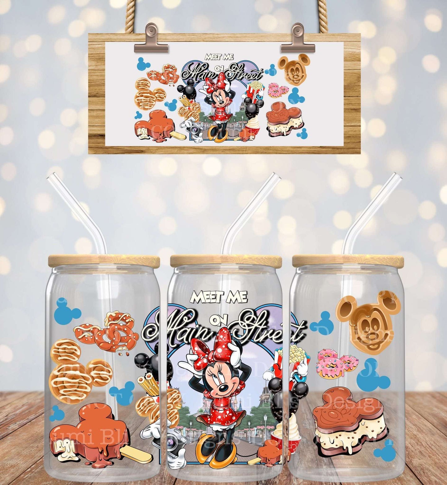 Main Street Girl Mouse UV DTF