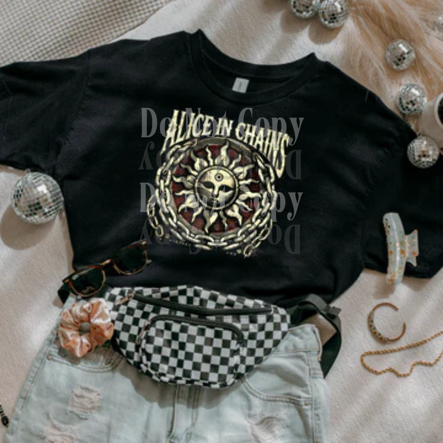 BLACK TEE ONLY - A in Chains