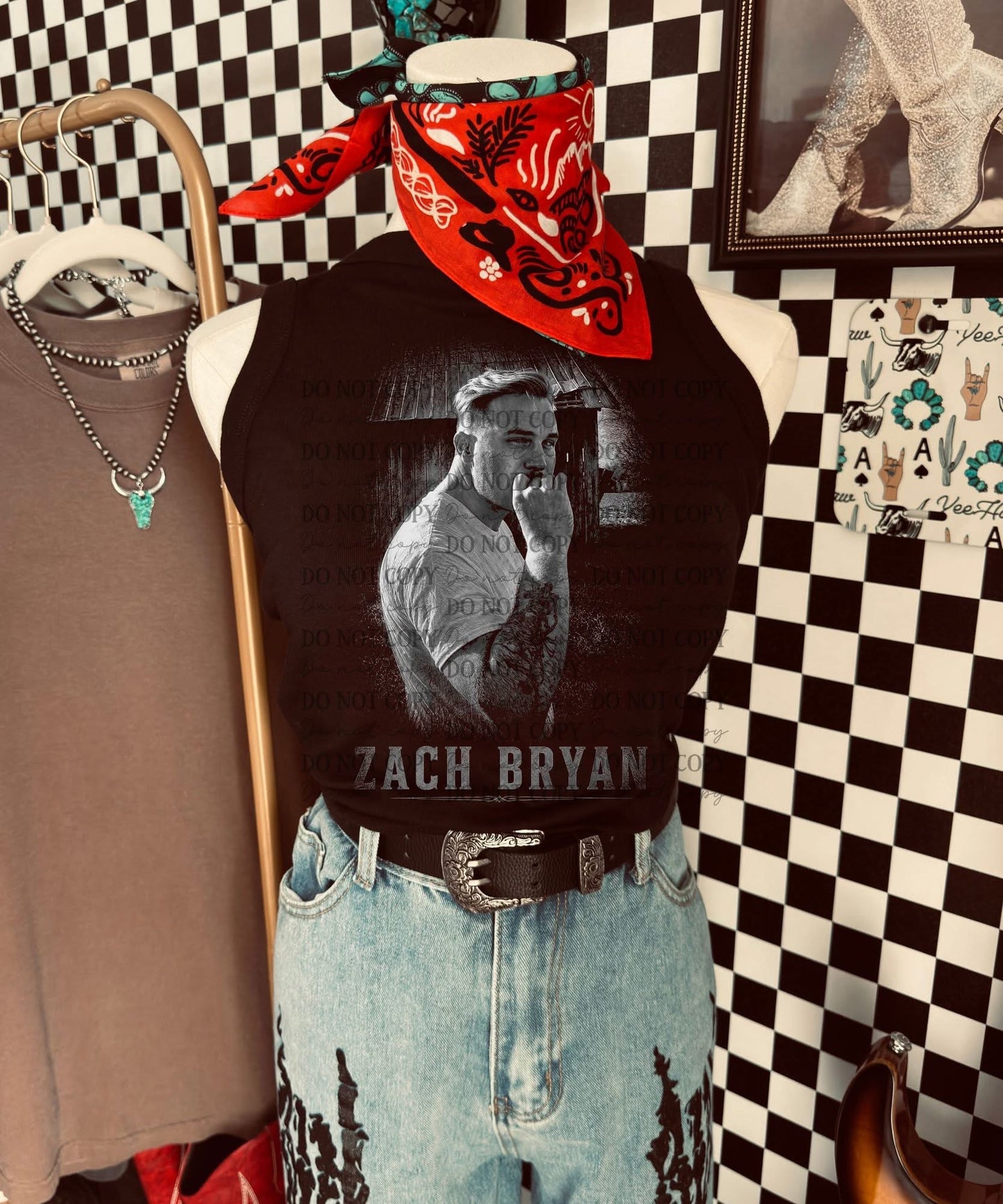 ZB B&W Black Tee