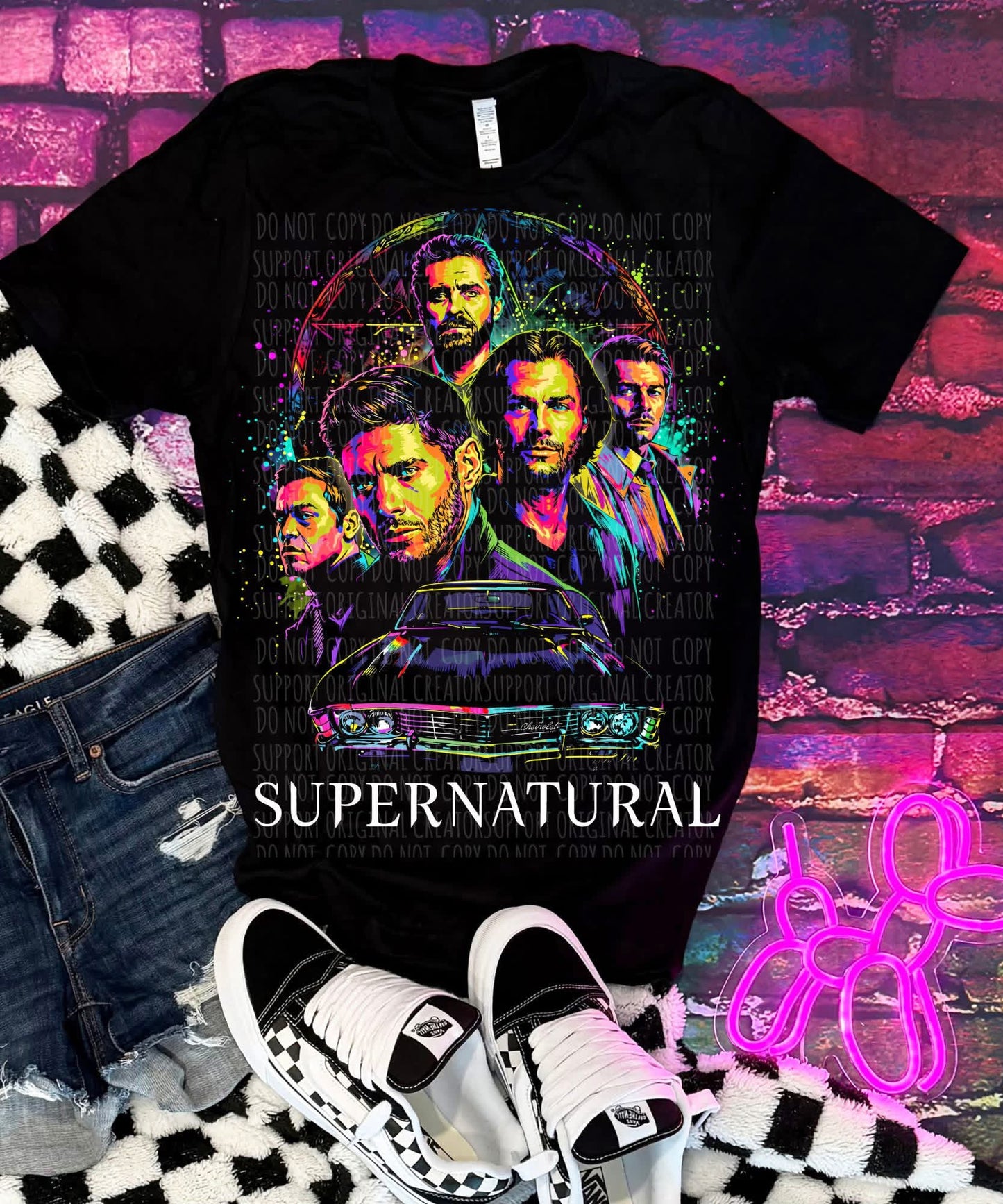 Supernatural Blk Shirt