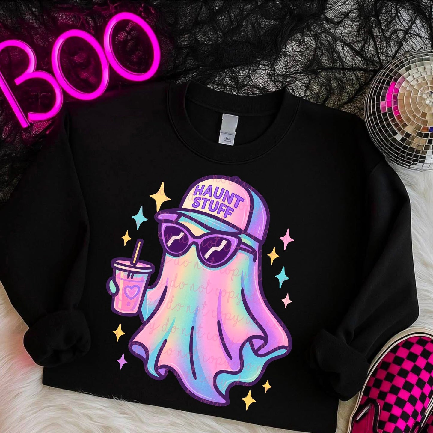 Iridescent Ghost With Hat