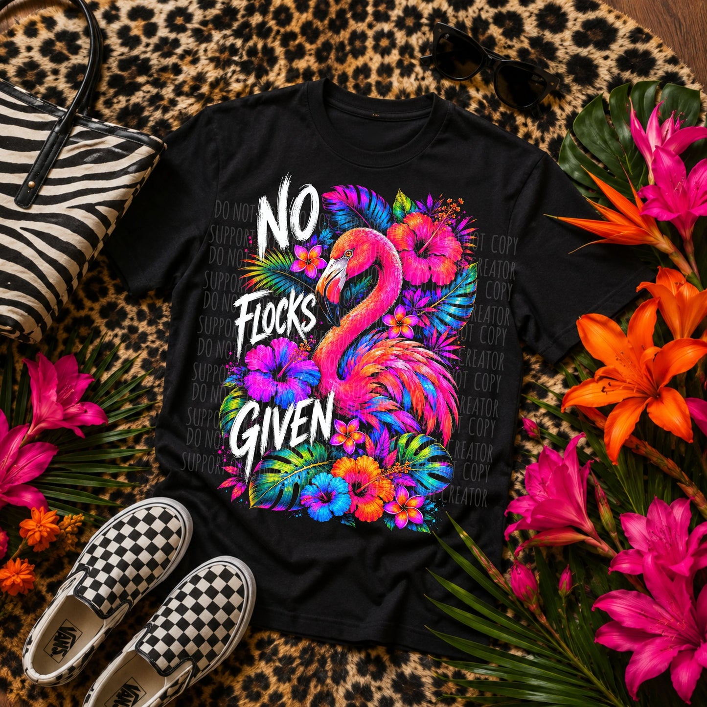No Flocks Given BLK Tee