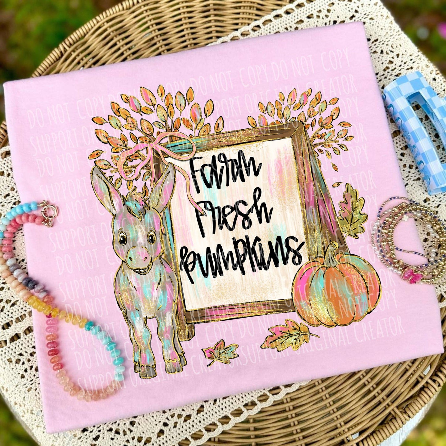 Farm Fresh Pumpkins Donkey