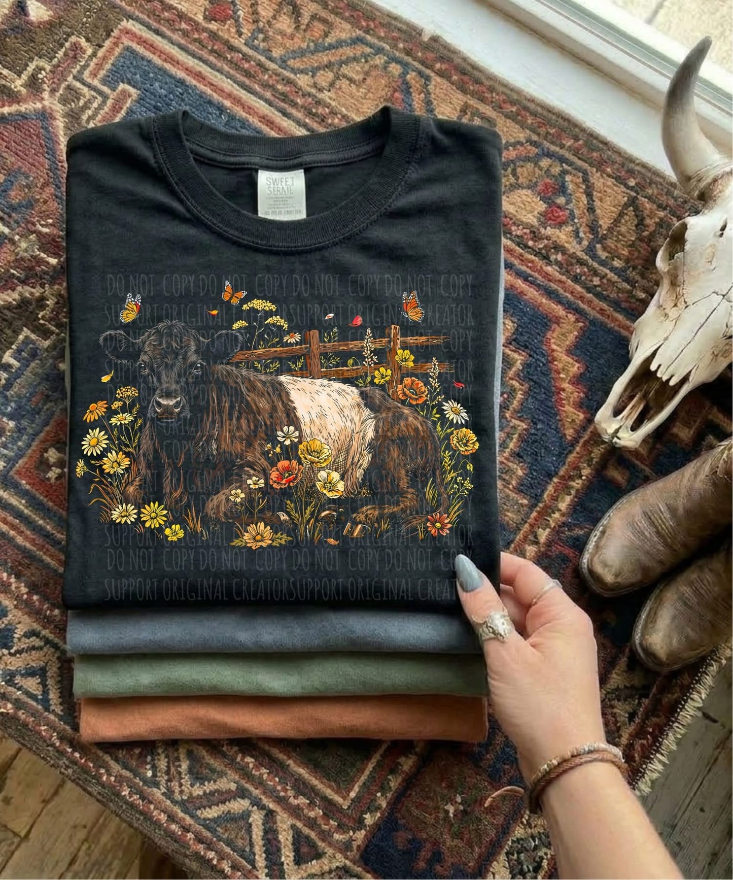 Cows Blk or Dark Tee