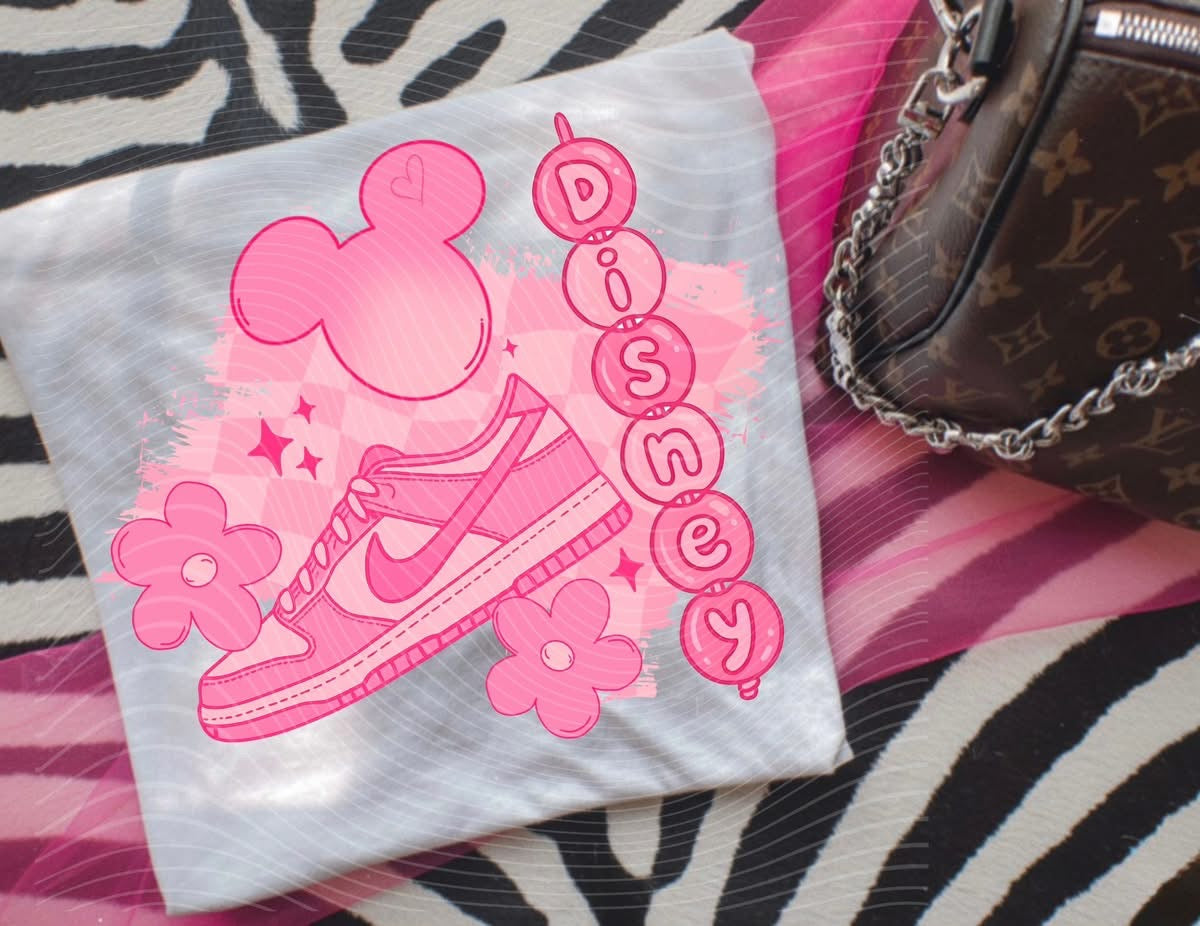 Pink Swoosh Shoes