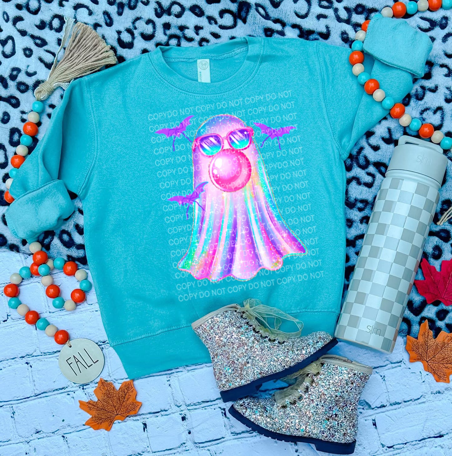 Iridescent Ghost with Bats