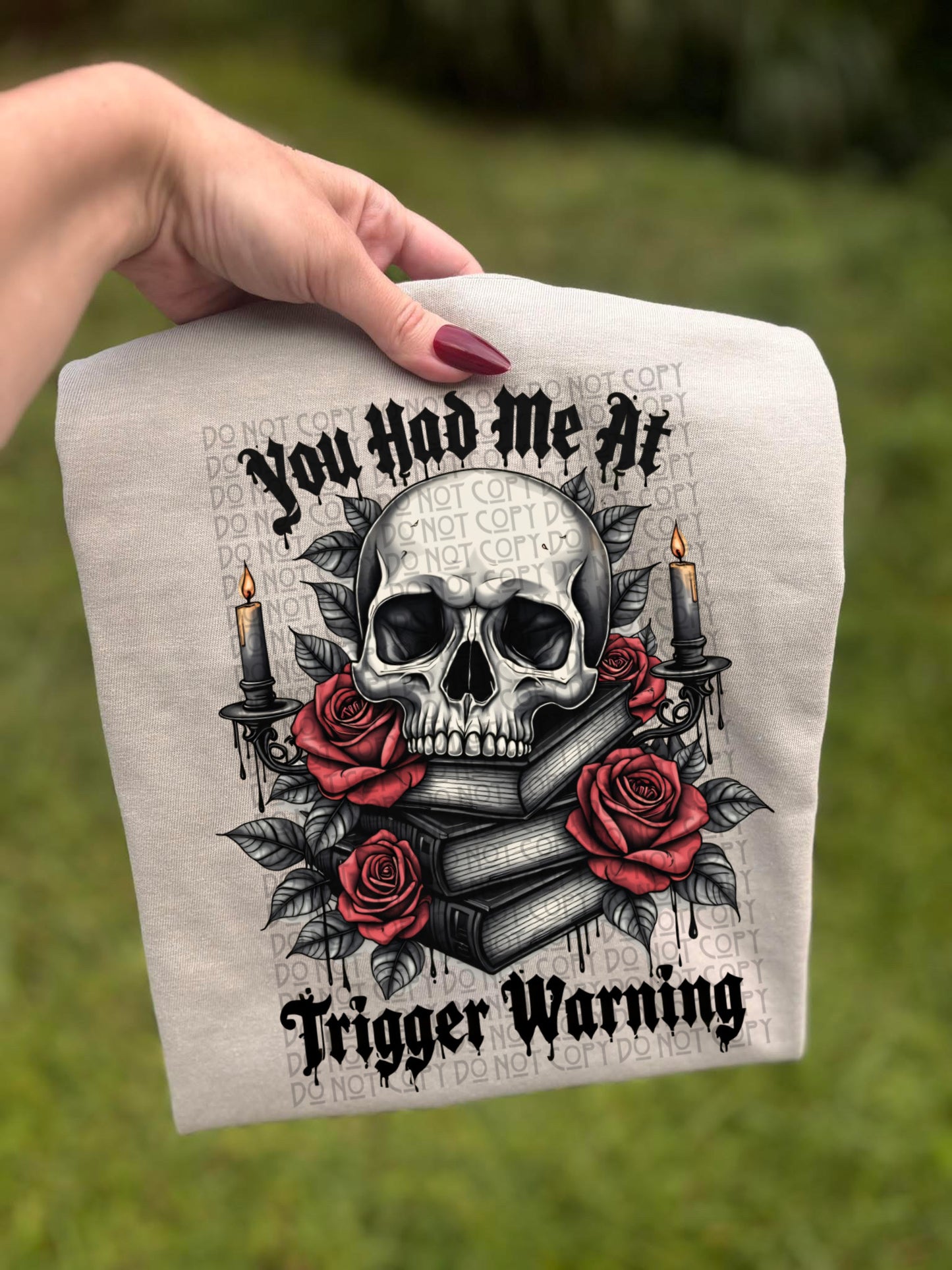 Trigger Warning Skull