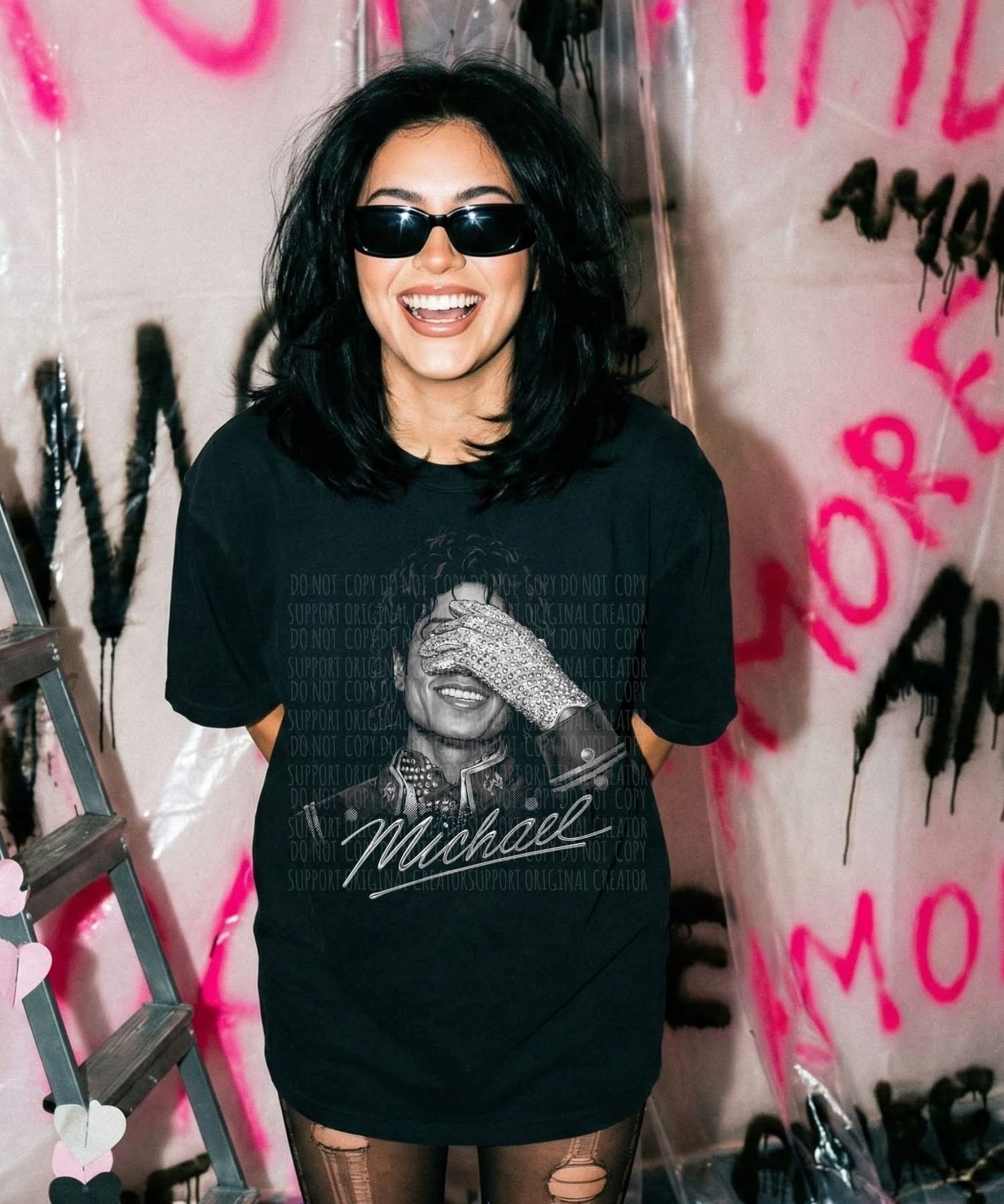 Jackson With Glove Blk Tee