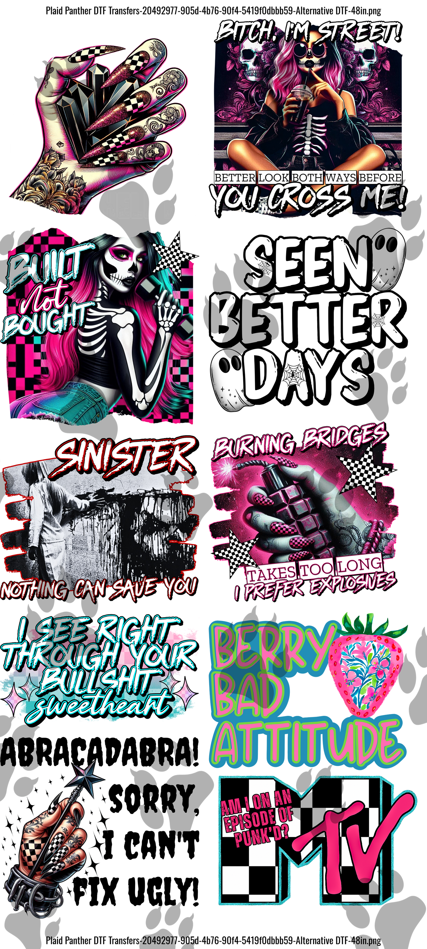 Snarky DTF GANGSHEET