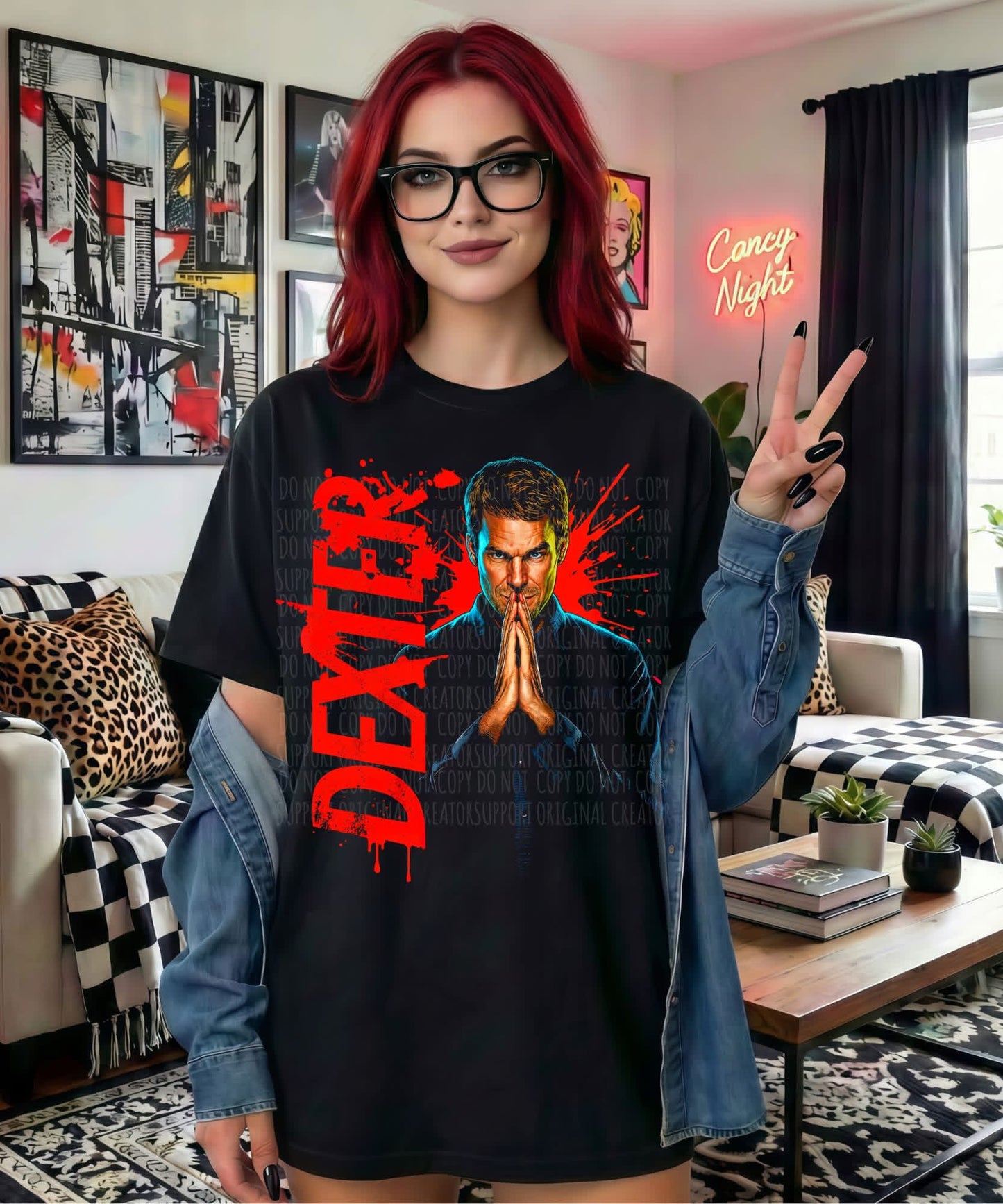 Dexter Red BLK Shirt