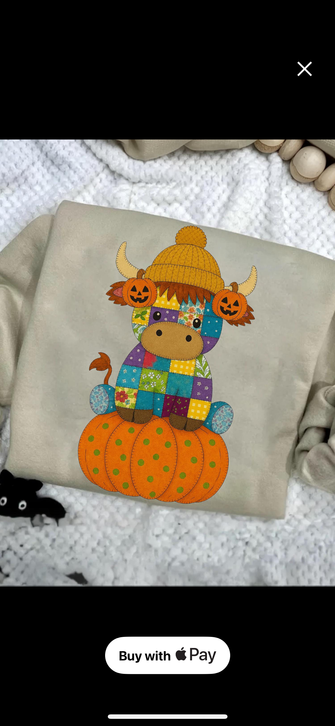 Patchwork Fall Cow