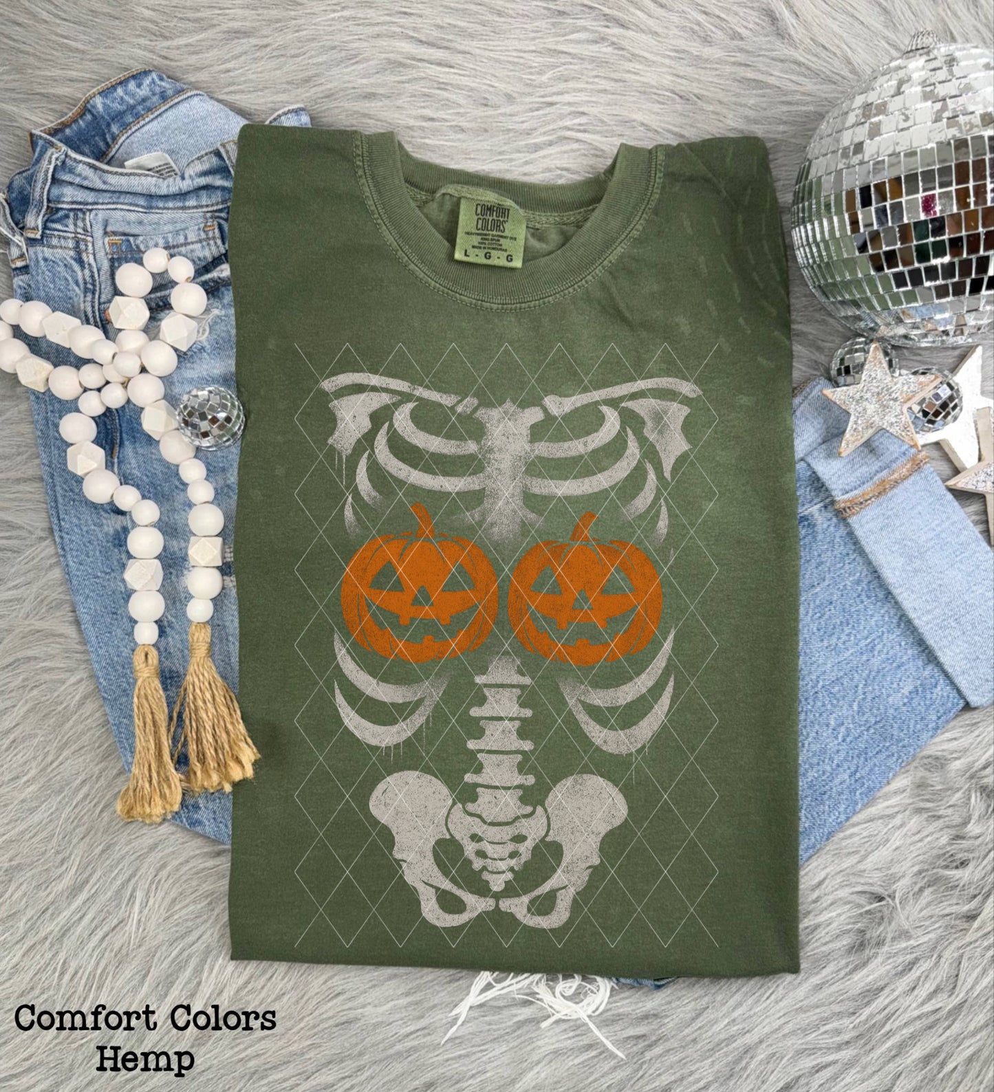 Skeleton Pumpkin Boobs