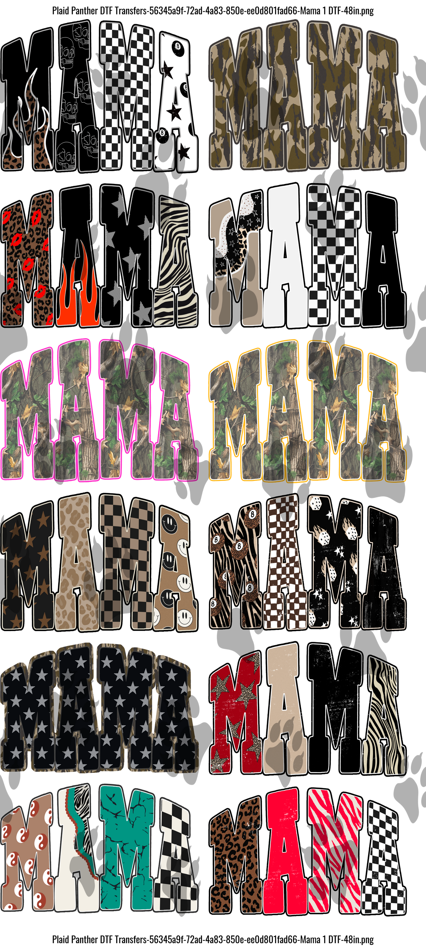 Mama DTF Gangsheet
