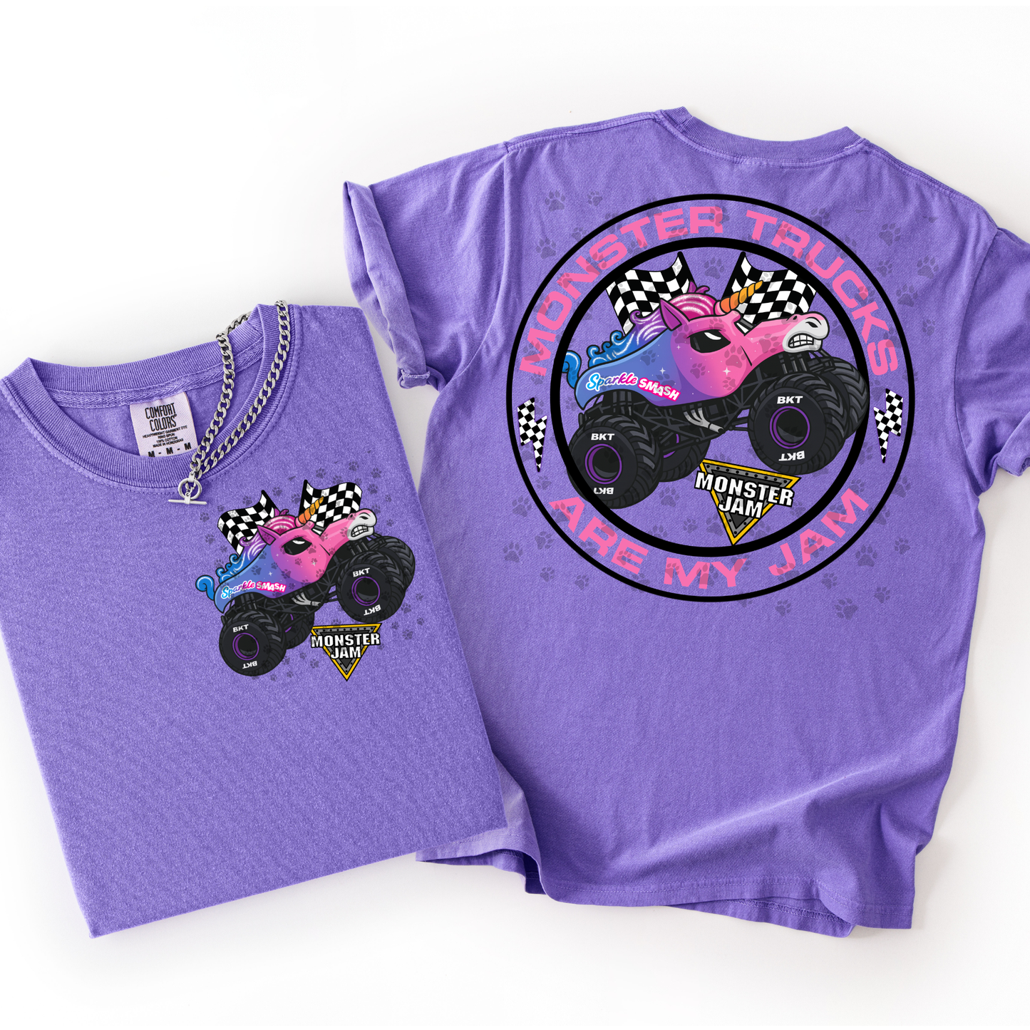 Monster Trucks Are My Jam Sparkle Smash