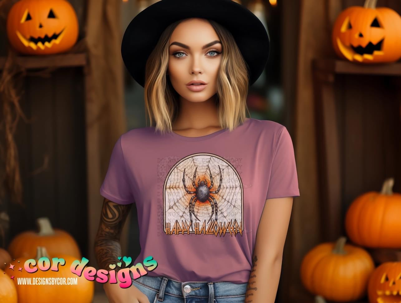 Happy Halloween Spider Web