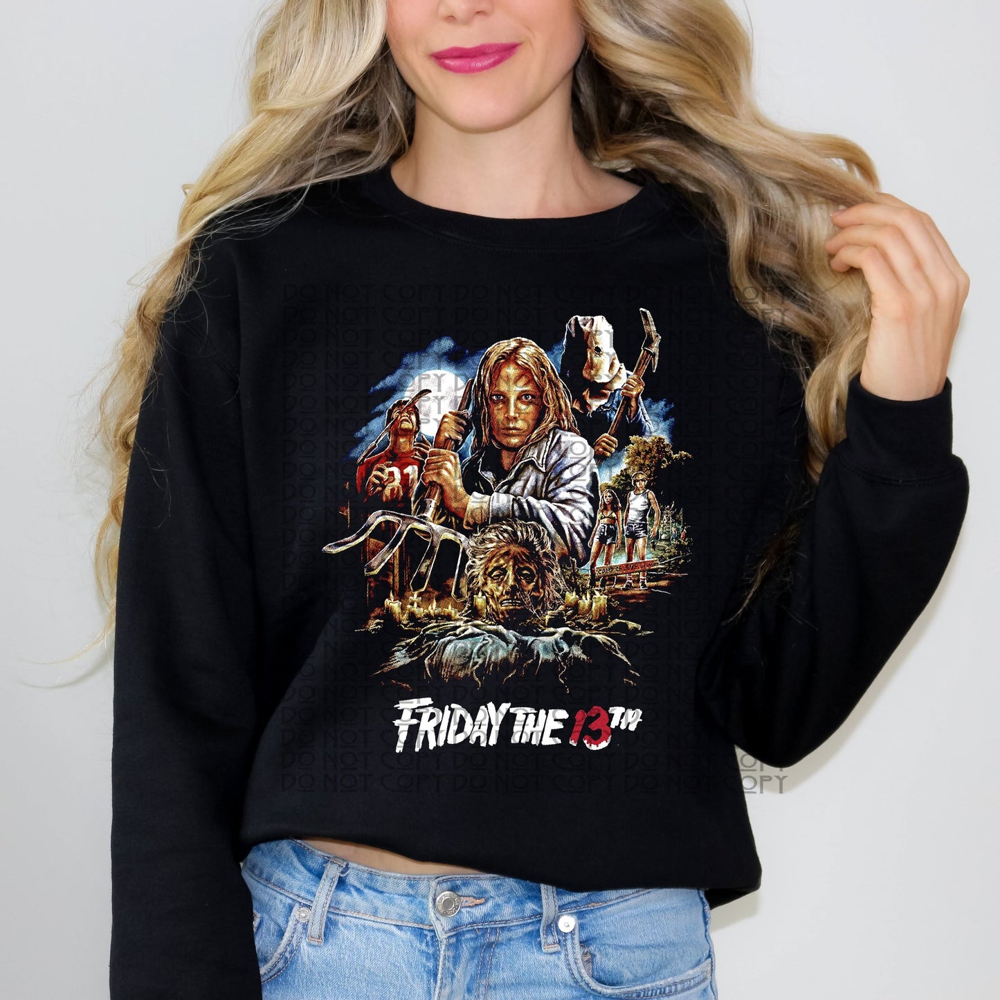 Friday Halftoned Design for Dark Fabric