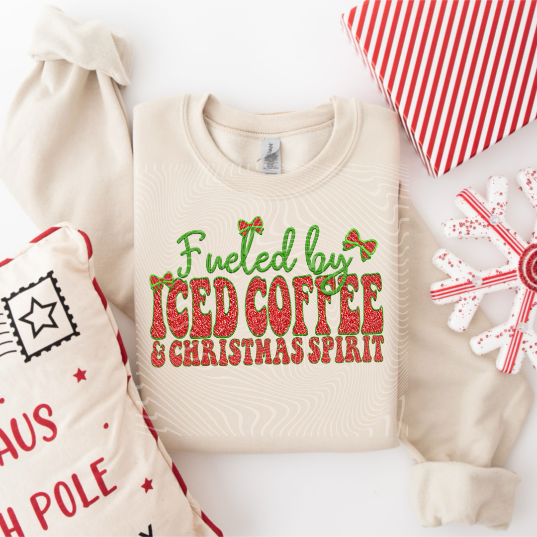 Iced Coffee Christmas Spirit