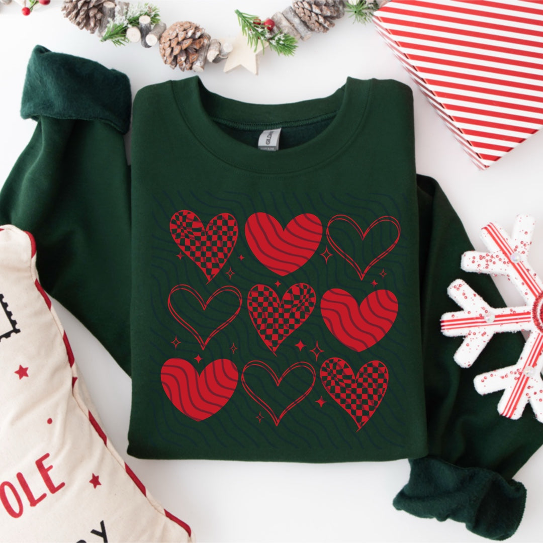 Red Heart Grid