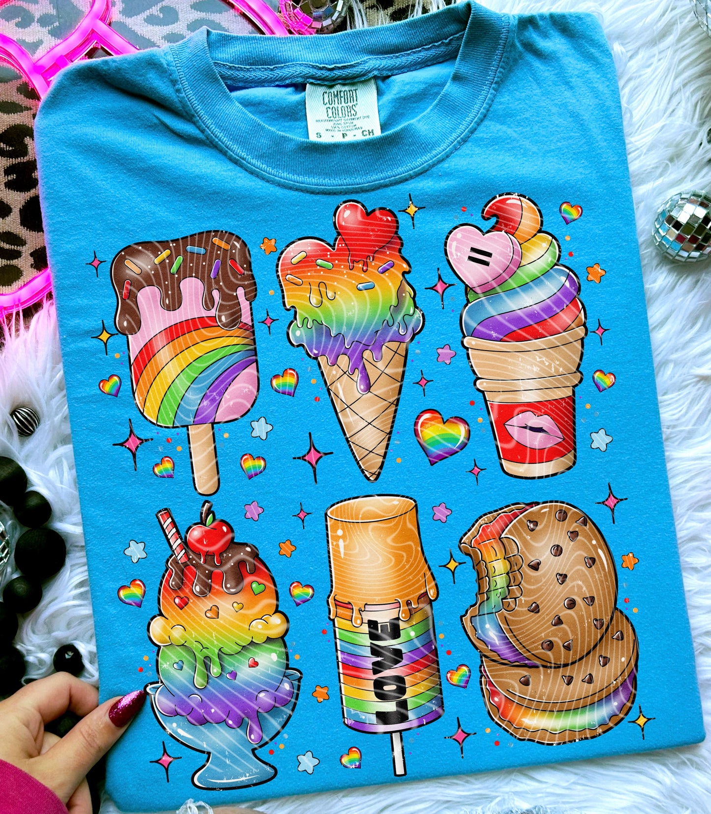 Pride Rainbow Ice Cream