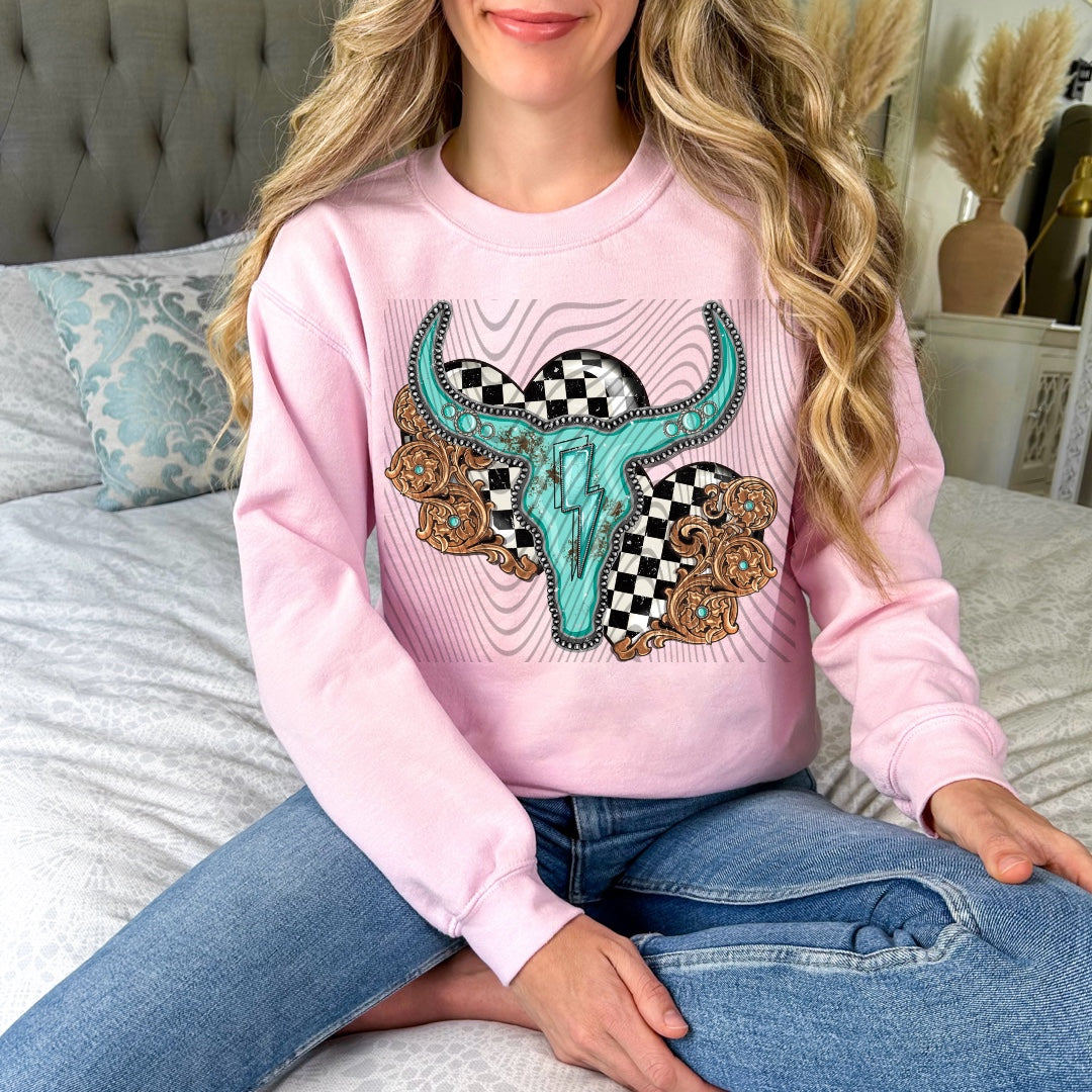 Boho Leather Concho
