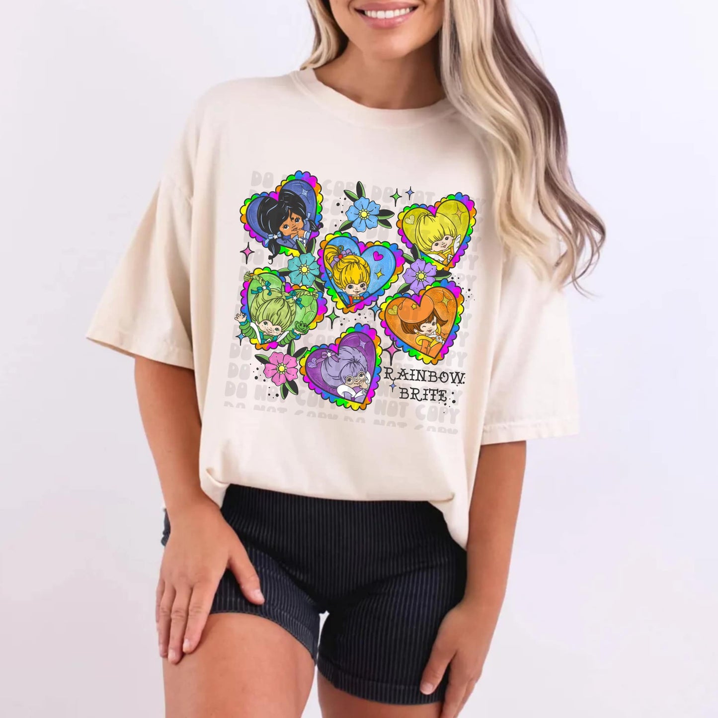 Bright Rainbow Tattoo Hearts