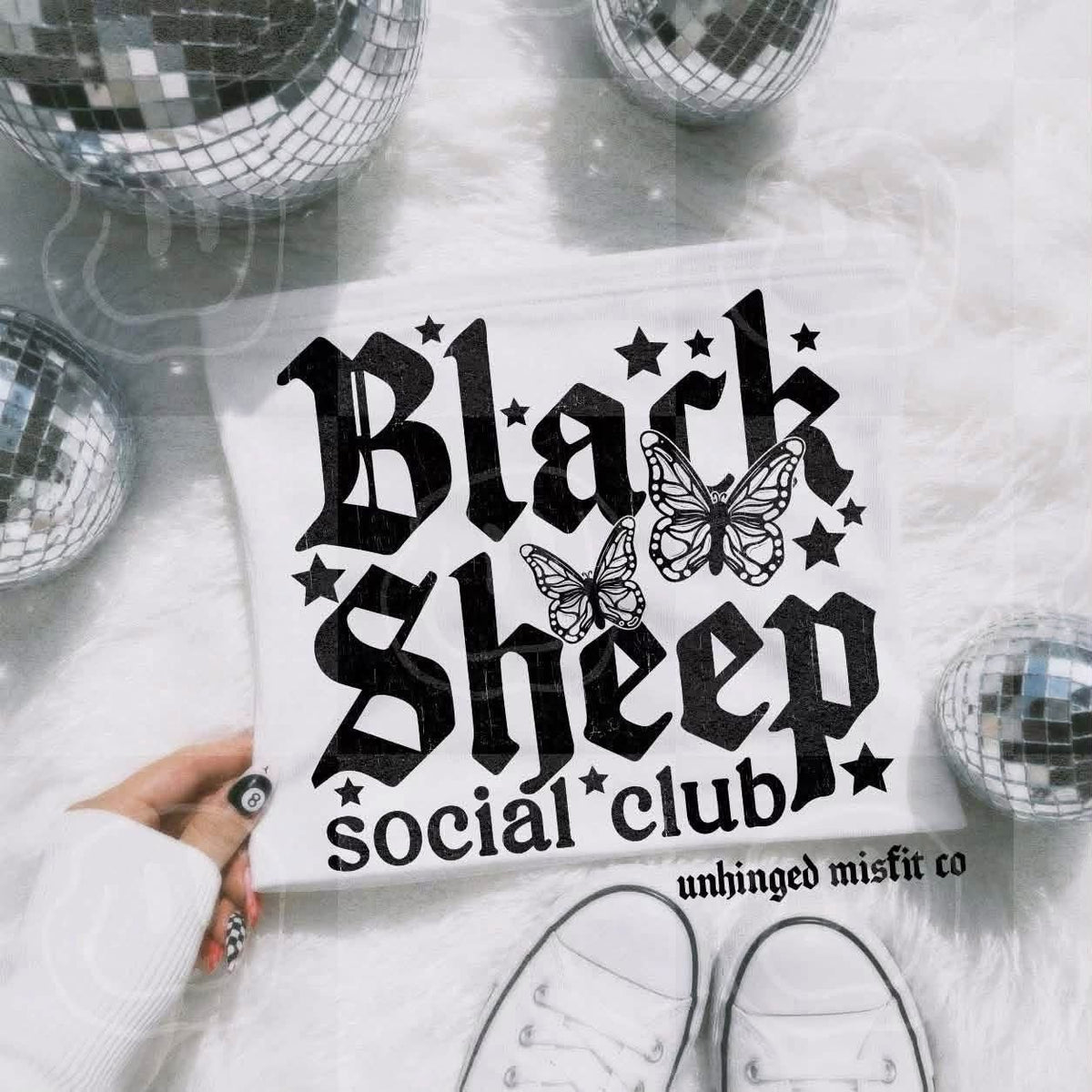 Black Sheep Social Club DTF transfer