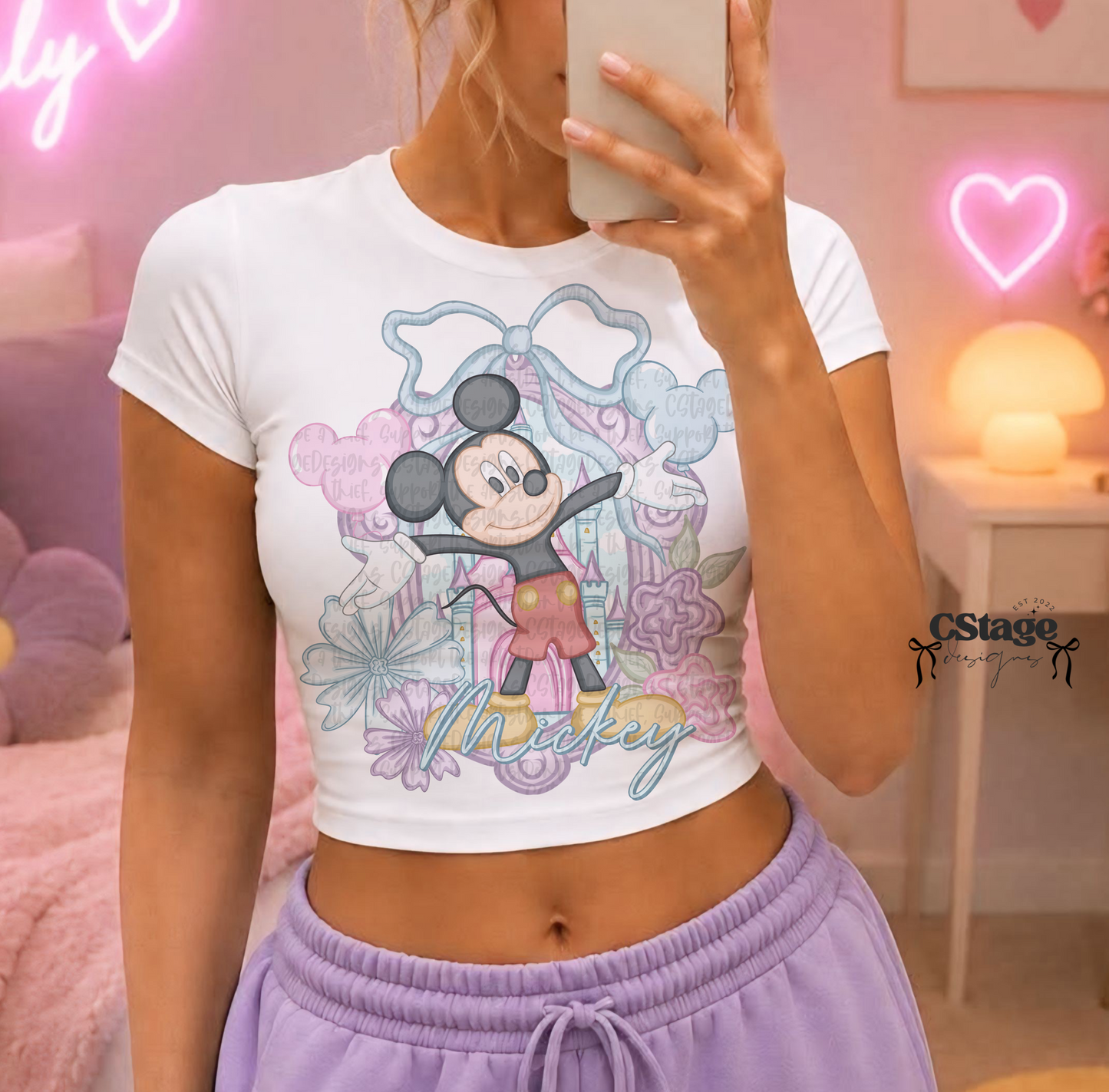Mouse Pastel Castle