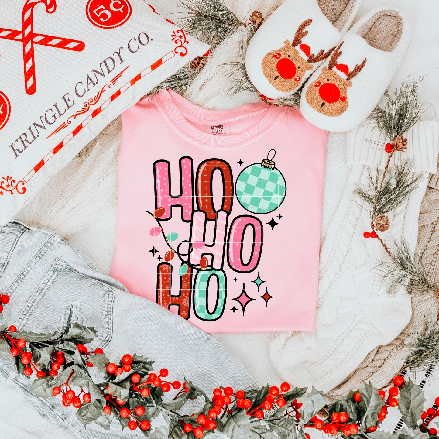 Ho Ho Ho Colorful Christmas