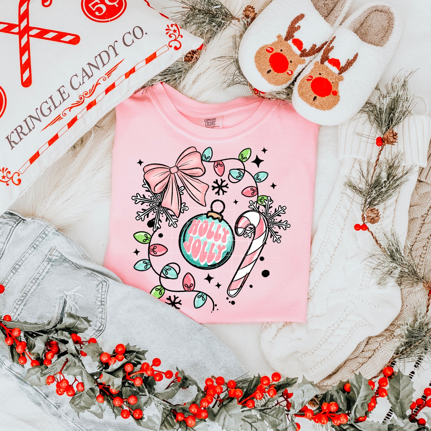 Holly Jolly Candy Cane Lights
