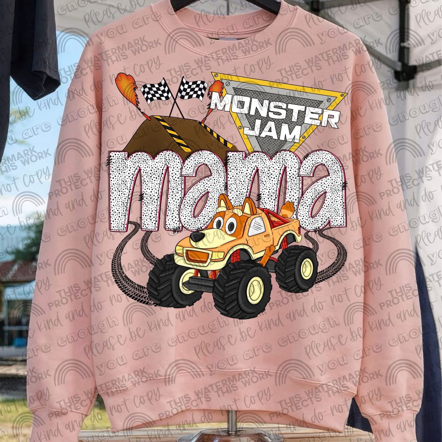 MJ Mama Orange Dog Truck