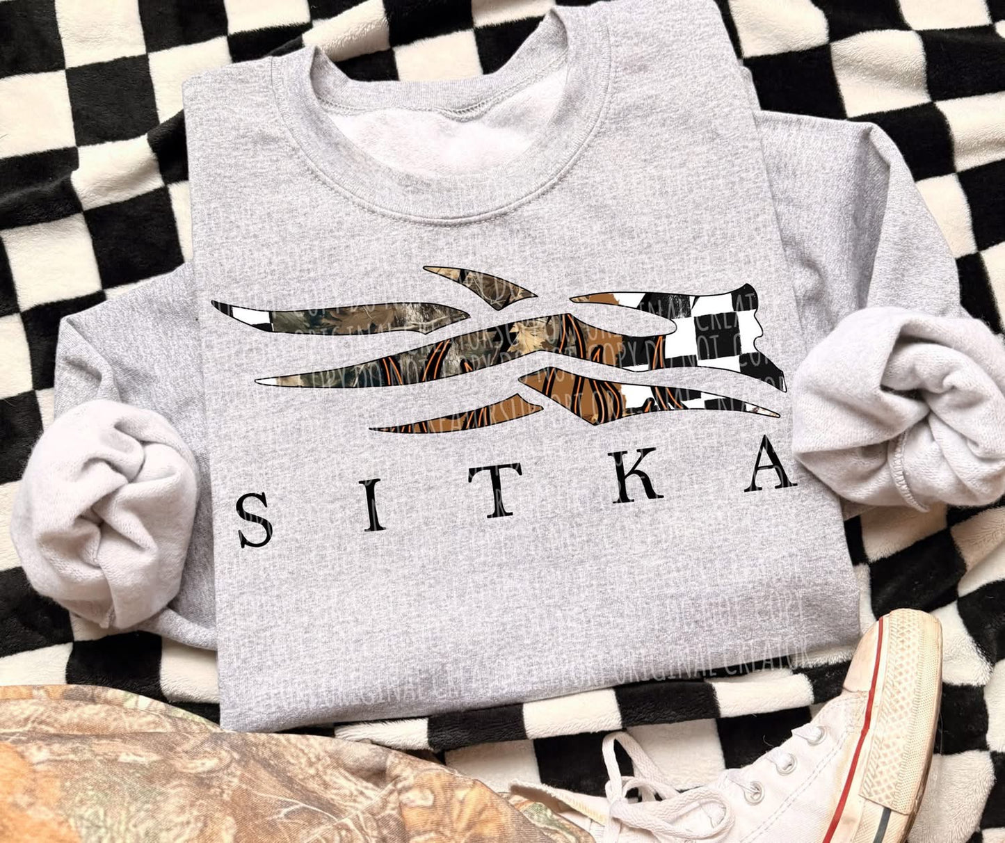 Camo Stripe SITKA Inspired Western Graphic