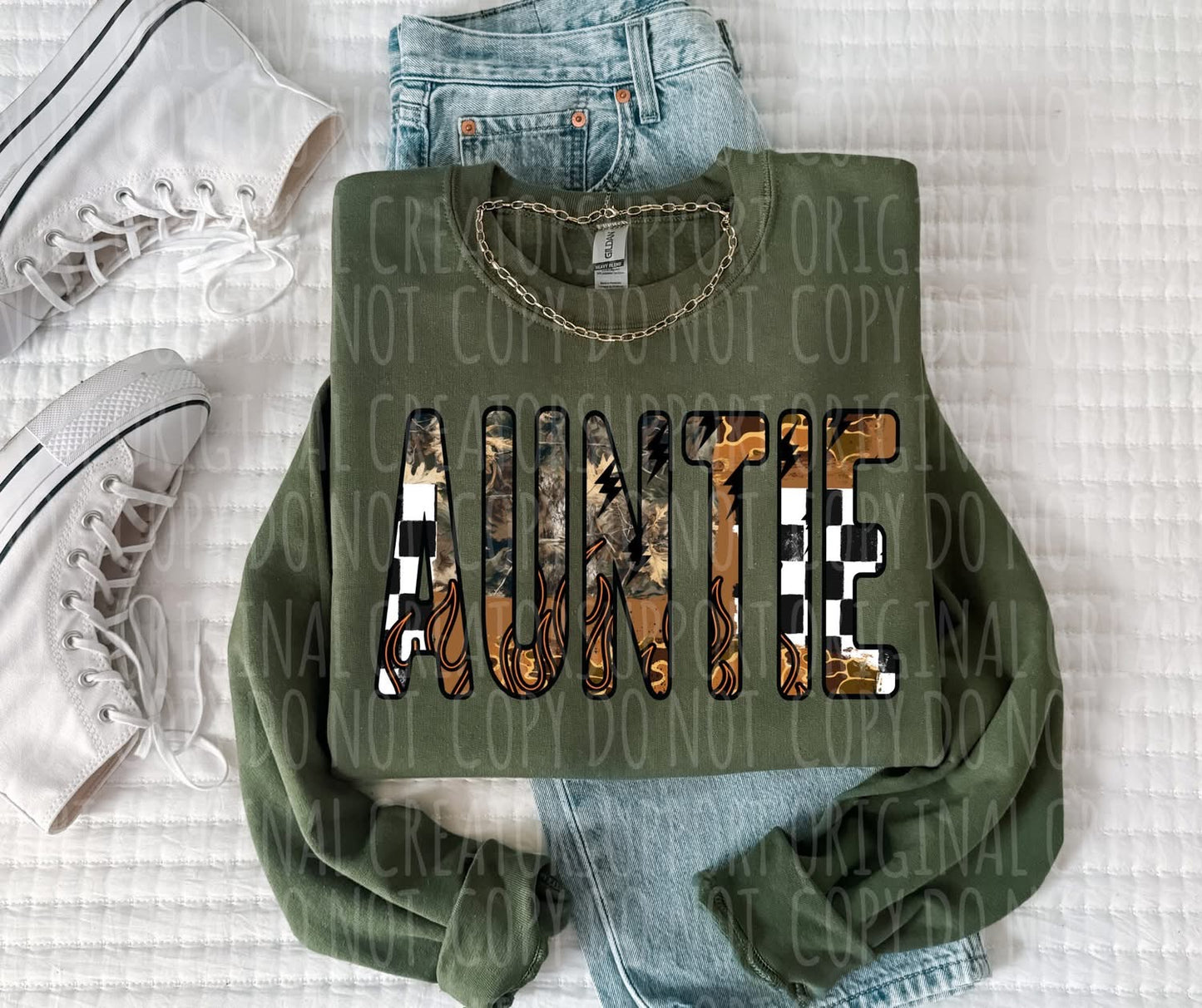 Western Mixed Print Auntie