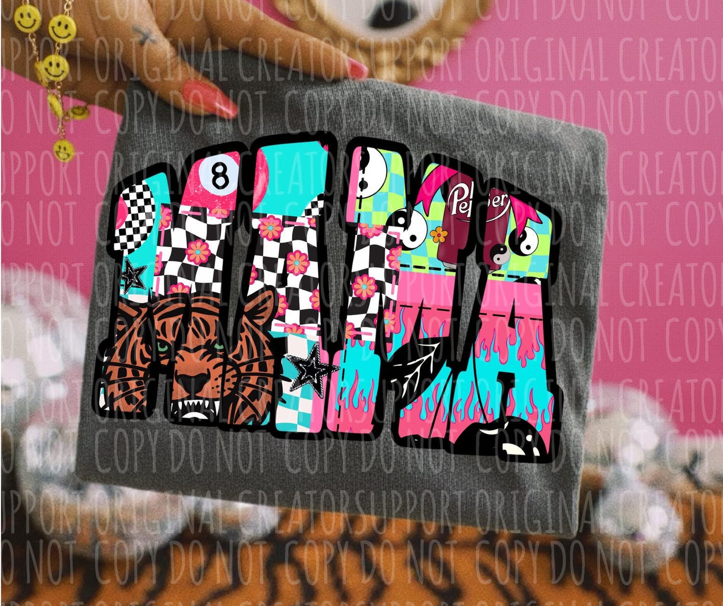 Mama Retro Colorblock