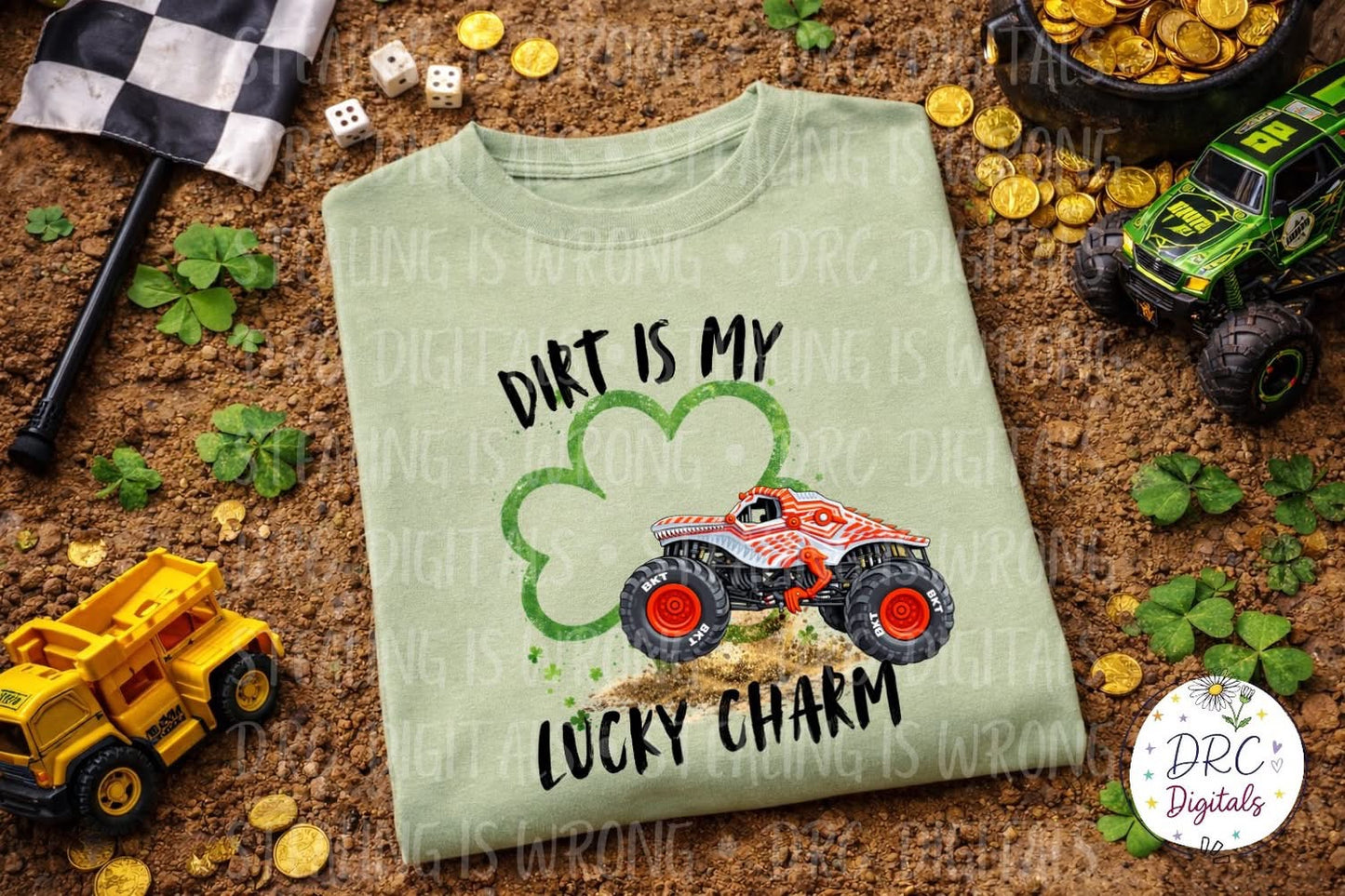 Dirt Is My Lucky Charm Sparkle Dragon MJ