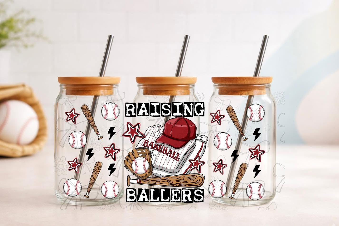 Raising Ballers Baseball Wrap UVDTF