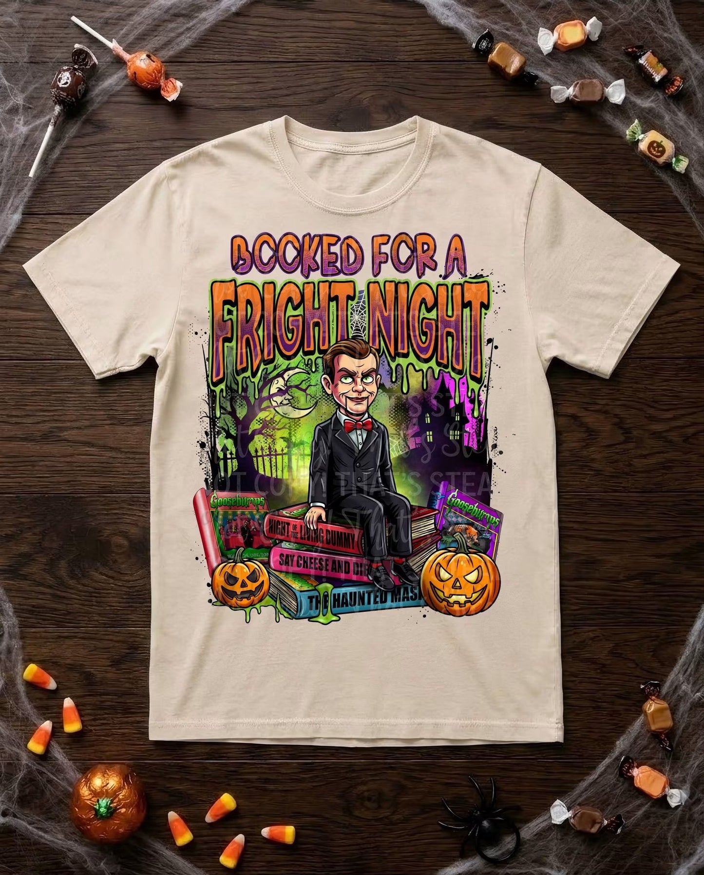 Booked for a Fright Night Goosebumps Design