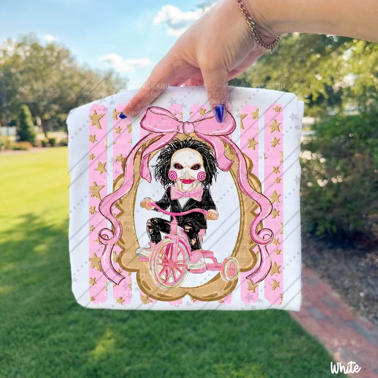 Billy Puppet Tricycle Pink Bow Frame