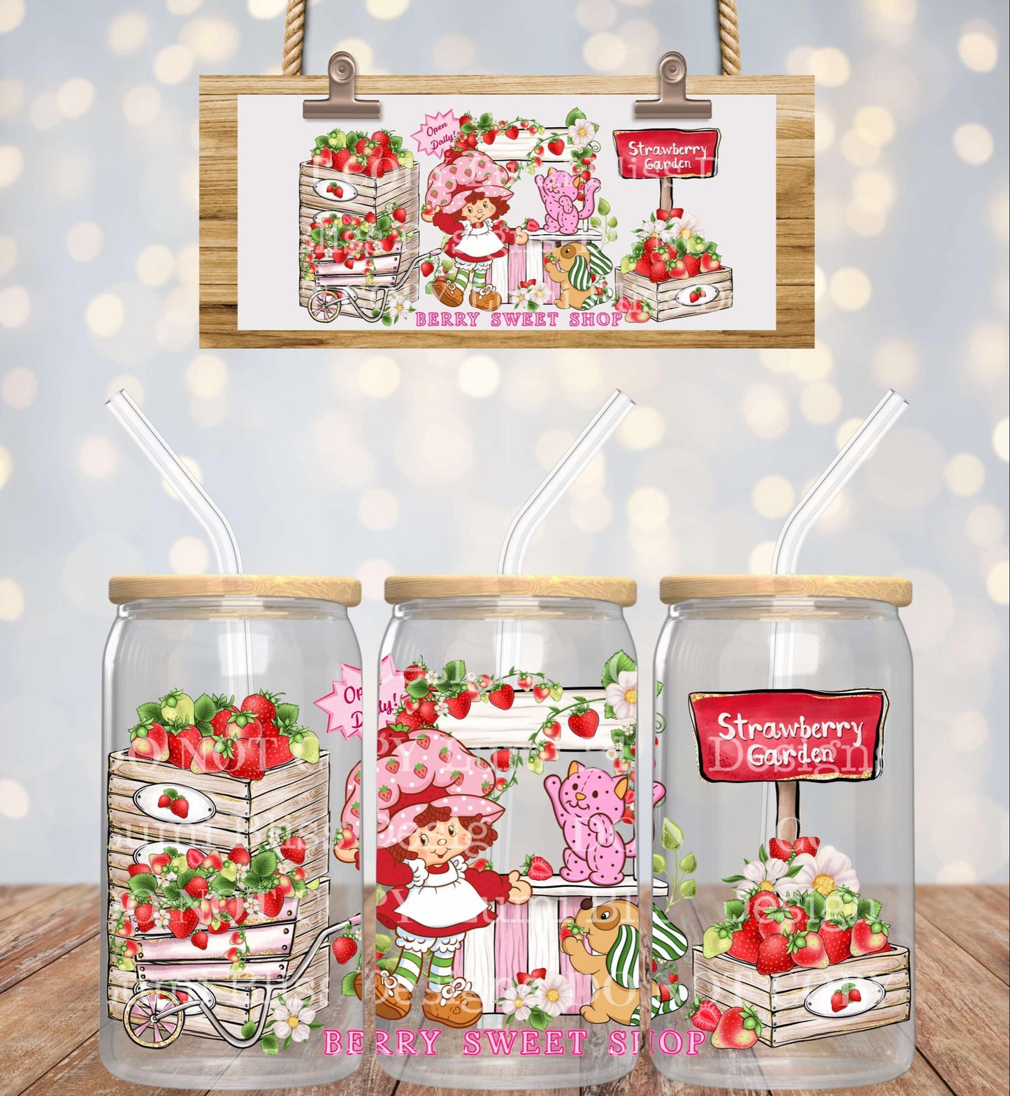 Berry sweet shop 16oz UVDTF