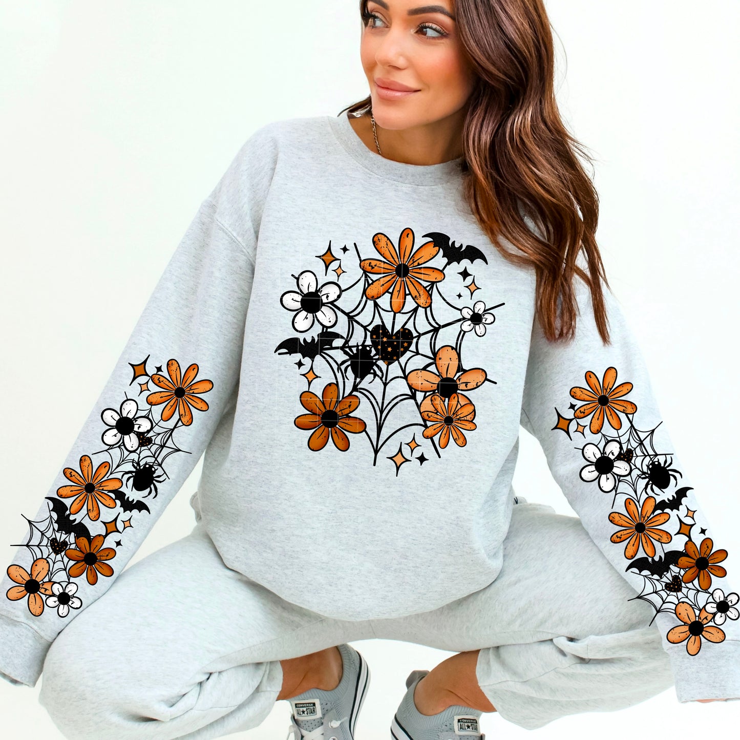 Halloween Floral Spiderweb
