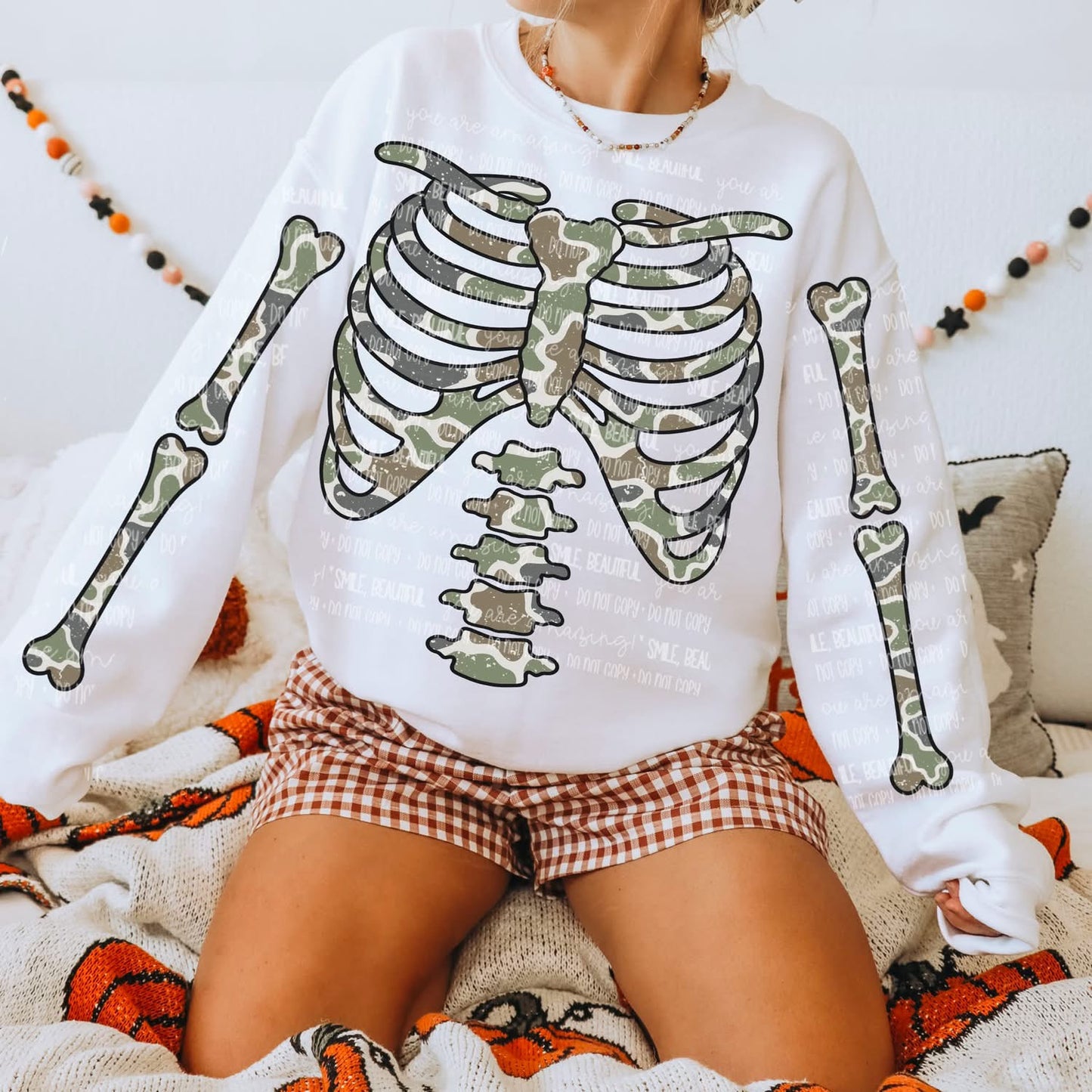 Checkered Skeleton Ribcage